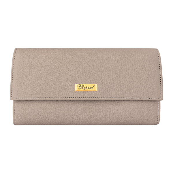 Chopard Classic Continental Wallet Greige grained calfskin