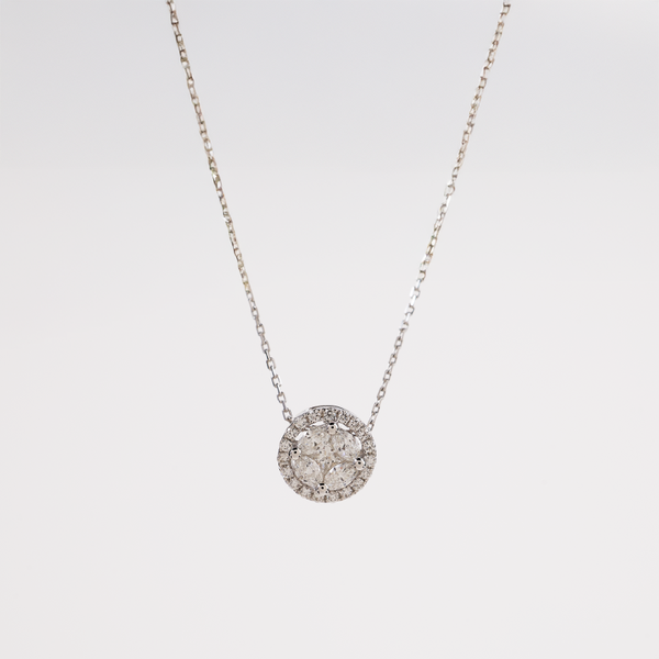 White Gold Diamond Pendant