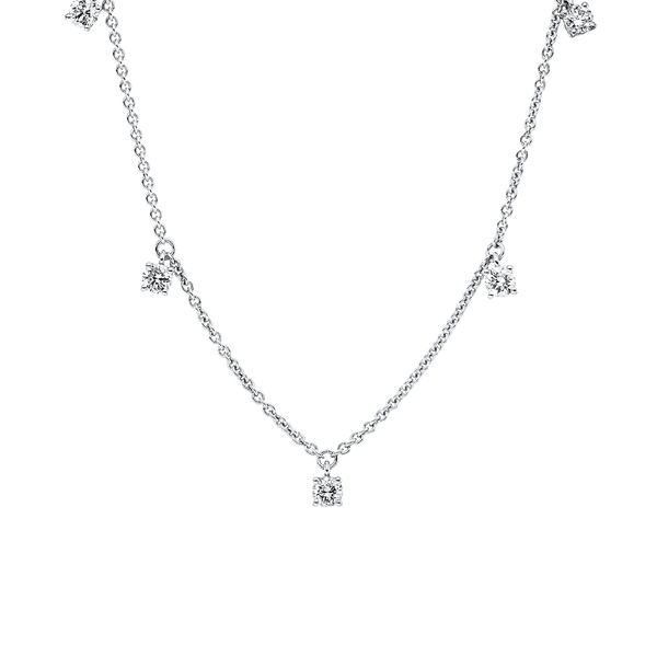 White Gold adjustable Diamond Necklace