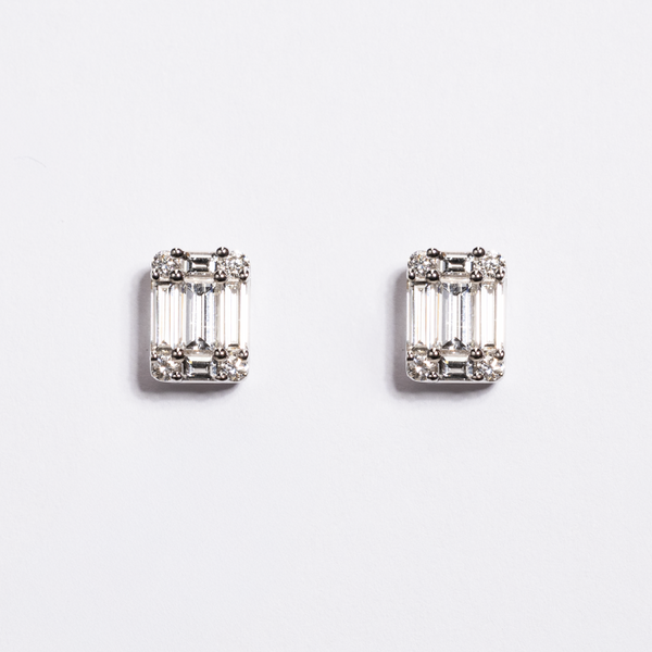 White Gold Diamond Earrings