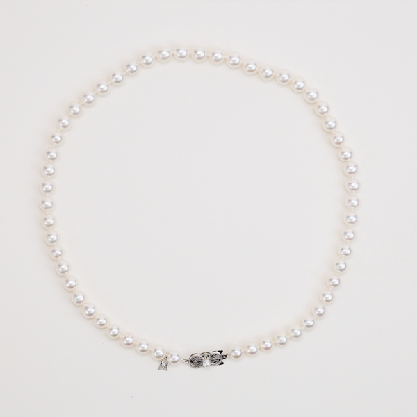 Mikimoto Classic 18ct White Gold Akoya Pearl Necklace, Bracelet and Earring Set