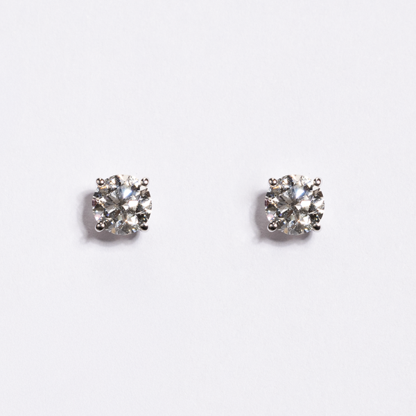 White Gold Diamond Earrings