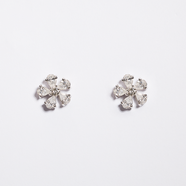 White Gold Diamond Earrings