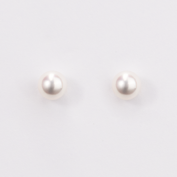 Mikimoto Classic Pearl Stud Earrings 18ct Yellow Gold