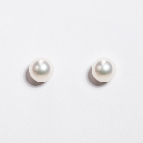Mikimoto Classic Pearl Stud Earrings 18ct Yellow Gold