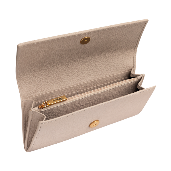 Chopard Classic Continental Wallet Greige grained calfskin