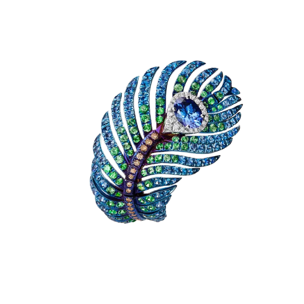 Boucheron Plume de Paon Ring 54