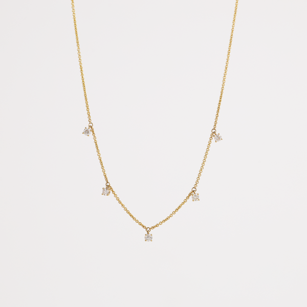Yellow Gold Diamond Necklace