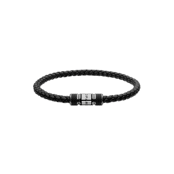 Chopard Classic Racing bracelet
Black lambskin - silver-toned metal