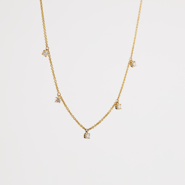 Yellow Gold Diamond Necklace
