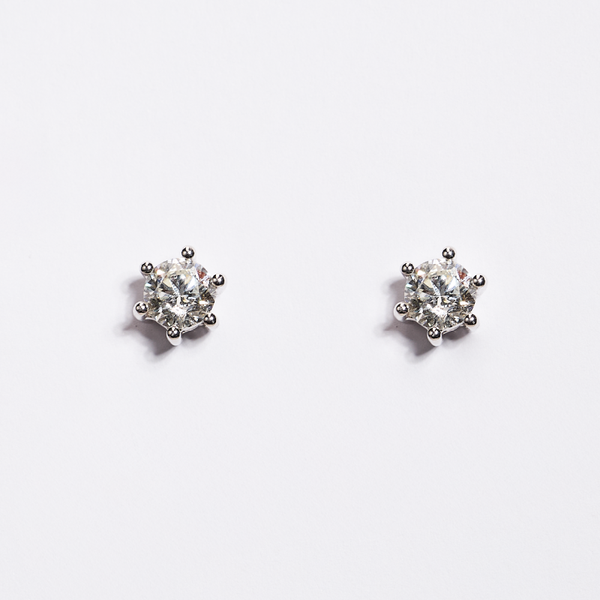 White Gold Diamond Earrings