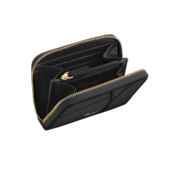 Chopard Diamond Mini Walletblack grained calfskin