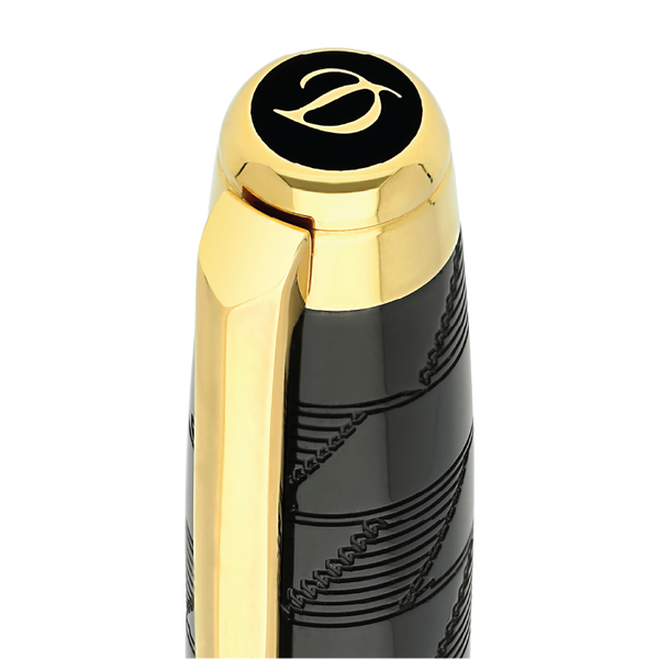 S.T. Dupont Line D eternityBallpoint pen MediumMonogram 1872black