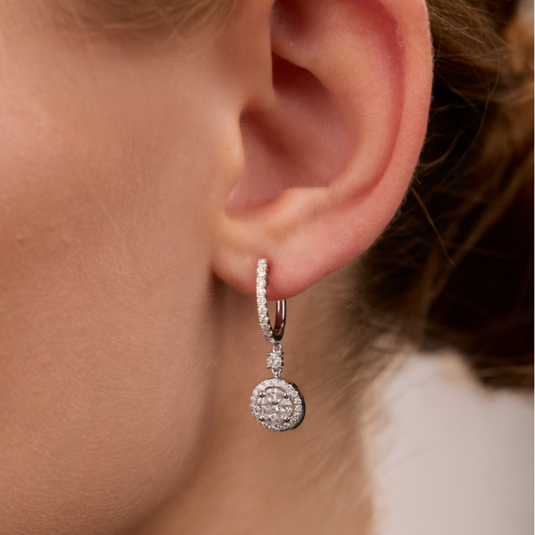 White Gold Diamond Earrings