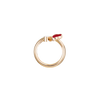 Chopard Happy Hearts Wings, Ethical Rose Gold, Diamond, Red Stone 54