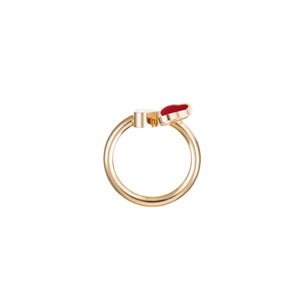 Chopard Happy Hearts Wings, Ethical Rose Gold, Diamond, Red Stone 54
