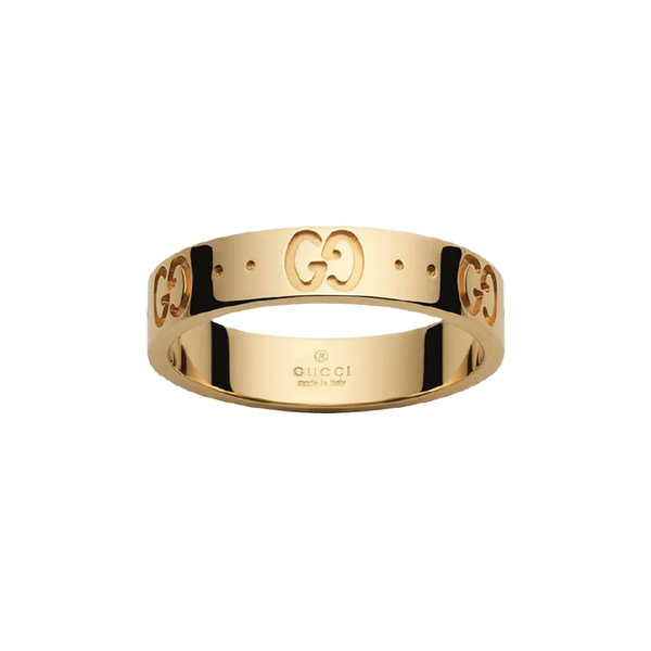 Gucci, Gucci Icon 18ct Yellow Gold Ring - Size 14