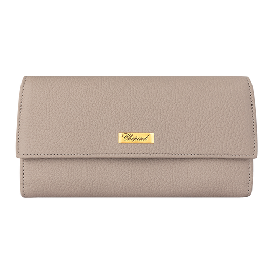 Chopard Classic Continental Wallet Greige grained calfskin