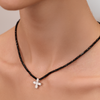 White Gold Diamond Cross Pendan