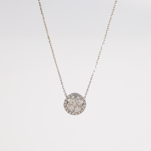 White Gold Diamond Pendant