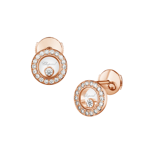 Chopard Happy Diamonds Icons Ethical Rose Gold Diamond Earrings