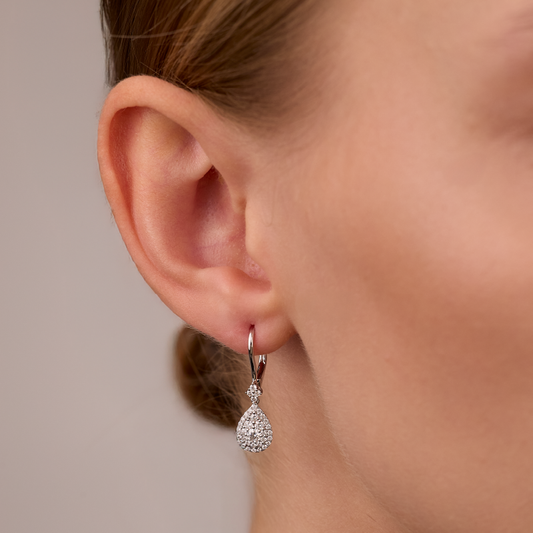 White Gold Diamond Earrings