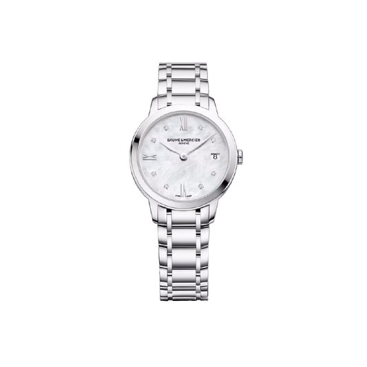 Baume & Mercier Classima 10326
Quartz Watch, Date Display, Diamond-Set - 31mm