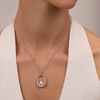 Mikimoto Pearl and Diamond Pendant 18K White Gold