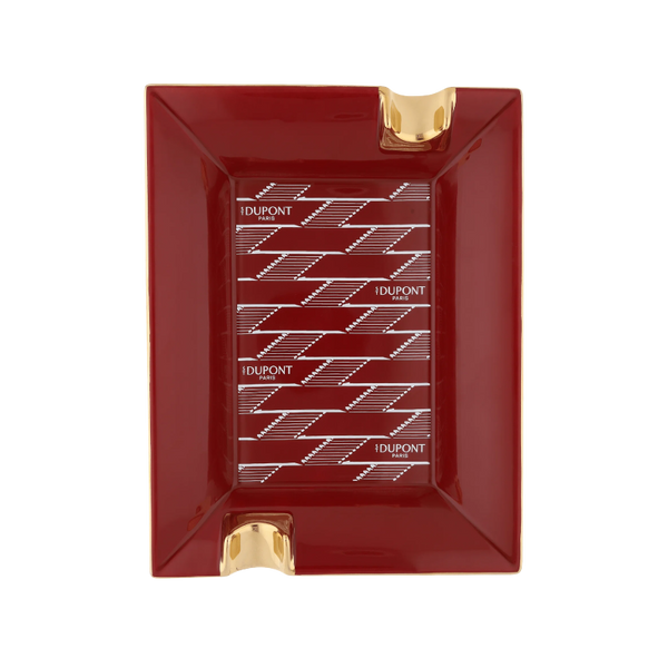 S.T. Dupont ashtrayPorcelainMonogram 1872burgundy