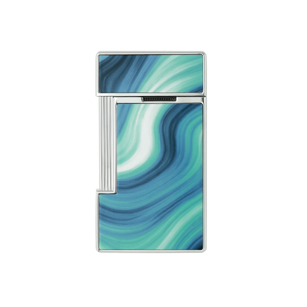 S.T. Dupont slimmyLacquered lighterGéodeblue