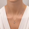 White Gold Diamond Cross Pendant