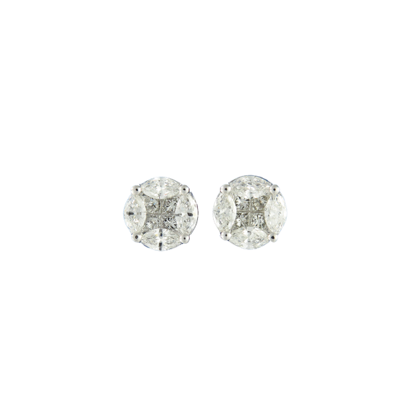 White Gold Diamond Earrings