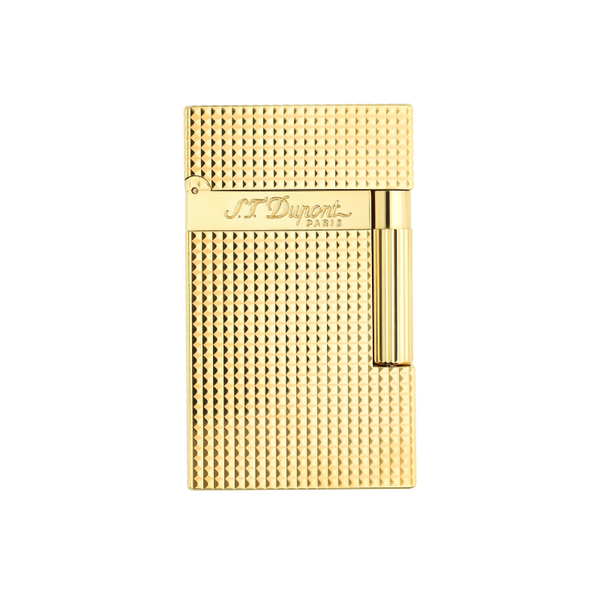 S.T DUPONT LIGHTER DIAMOND HEAD YELLOW GOLD