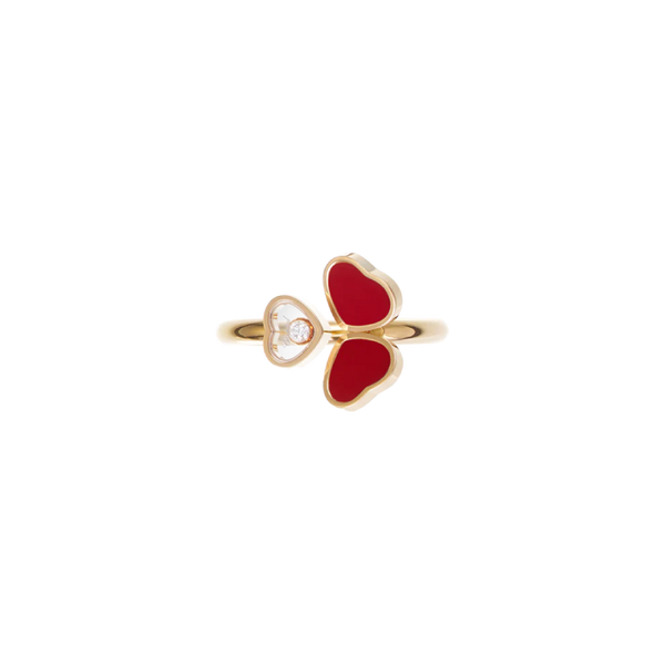 Chopard Happy Hearts Wings, Ethical Rose Gold, Diamond, Red Stone 54