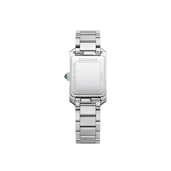 Baume et Mercier Hampton 10631Quartz Watch, Diamond-Set - 35 x 22 mm