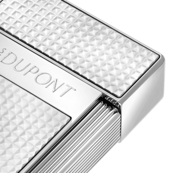 S.T. Dupont biggy Diamond head Lighter silver