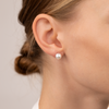 Mikimoto Classic Pearl Stud Earrings 18K White Gold