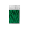 S.T. Dupont Ligne 2 Guilloche under lacquer lighter Snake Skin green