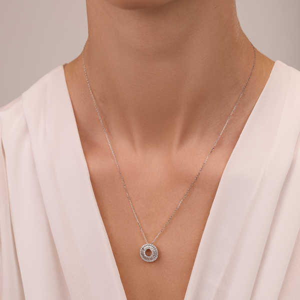 White Gold Diamond Pendant
