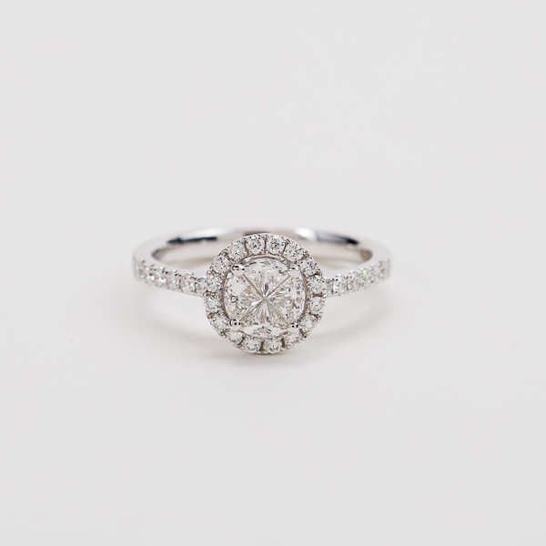 White Gold Diamond Ring 54