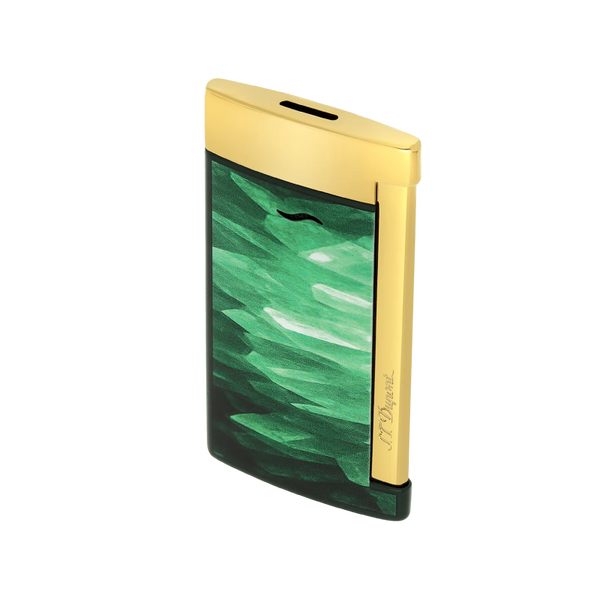 S.T. Dupont slim 7Lacquered lighterGéodegreen