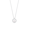 Mikimoto Pearl and Diamond Pendant 18K White Gold
