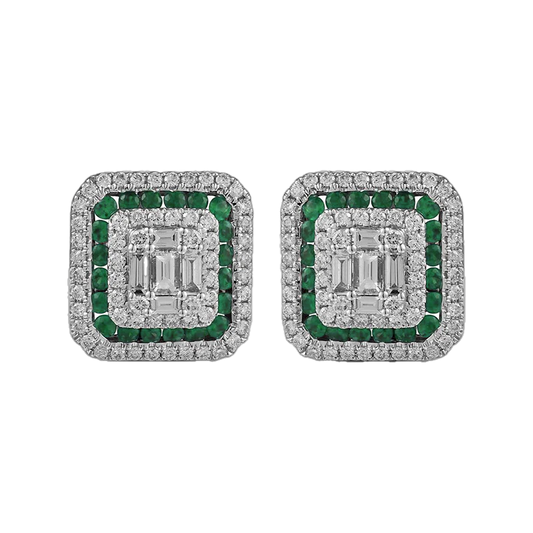 White Gold Diamond Earrings