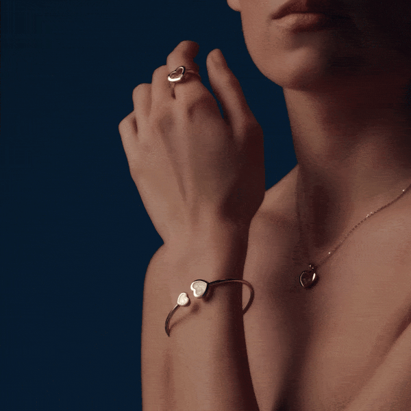 Chopard Happy Diamonds IconsBangle, ethical rose gold, diamonds M