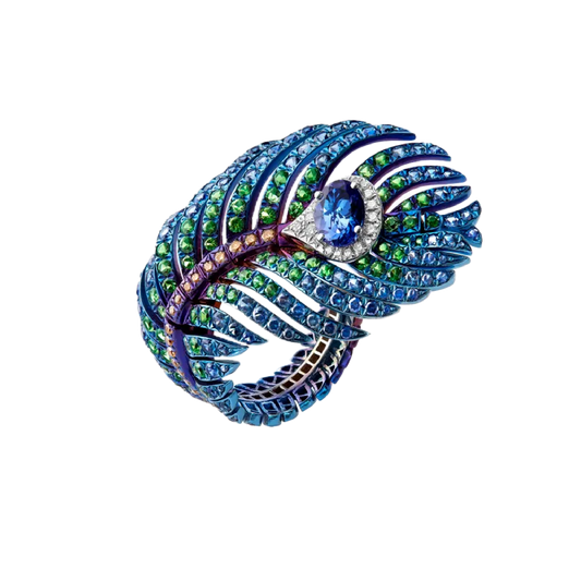 Boucheron Plume de Paon Ring 54