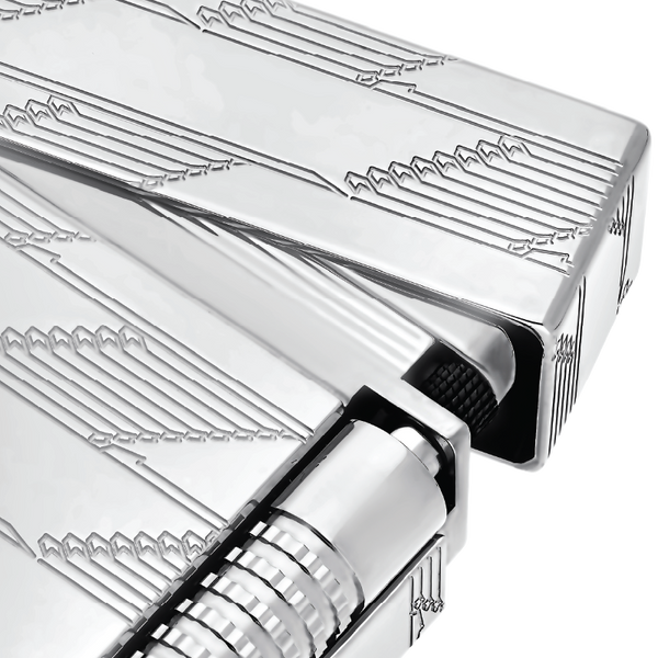 S.T. DUPONT LE GRAND GUILLOCHE LIGHTER SILVER