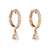 Rose gold White diamonds Earrings