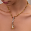 Mikimoto Pearl and Diamond Pendant 18K White/Yellow Gold