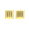 S.T. Dupont cufflinks Square diamond head cufflinks gold