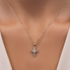 White Gold Diamond Cross Pendant